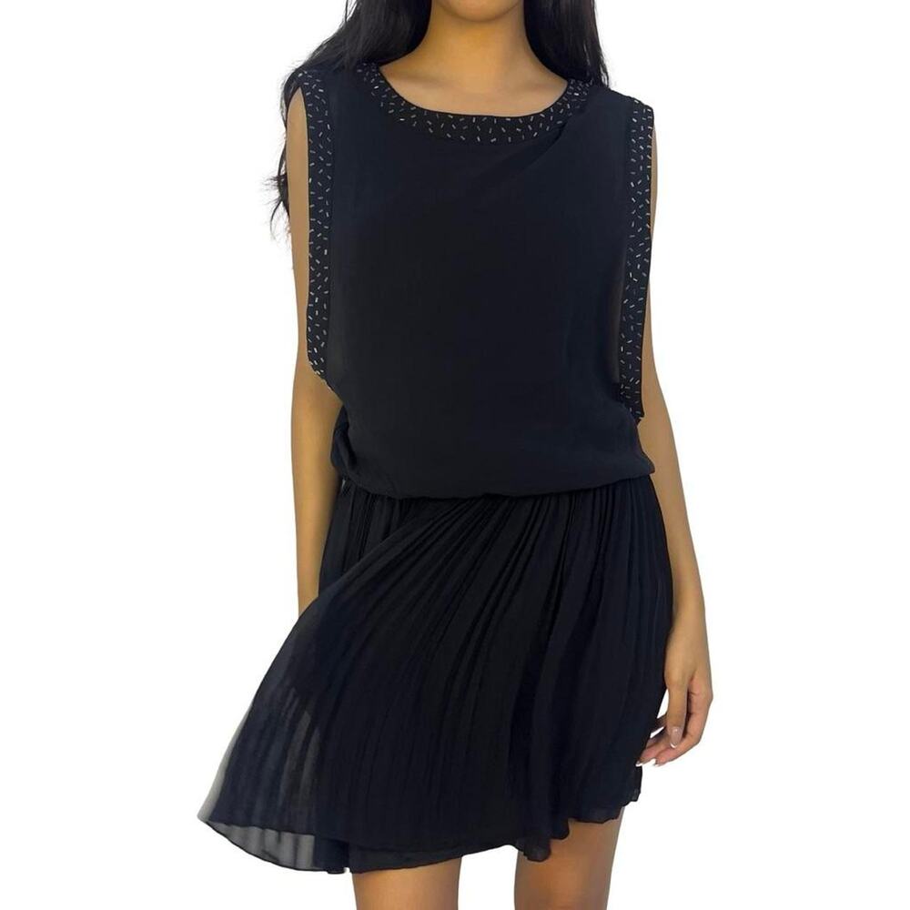 Robert Cavalli Pleated Mini Beaded Dress